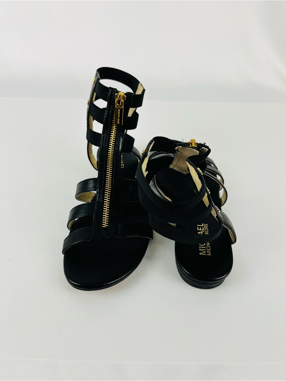 MICHAEL Michael Kors "Codie" Vachetta Leather Gladiator Sandals Size 7.5 - Picture 5 of 14